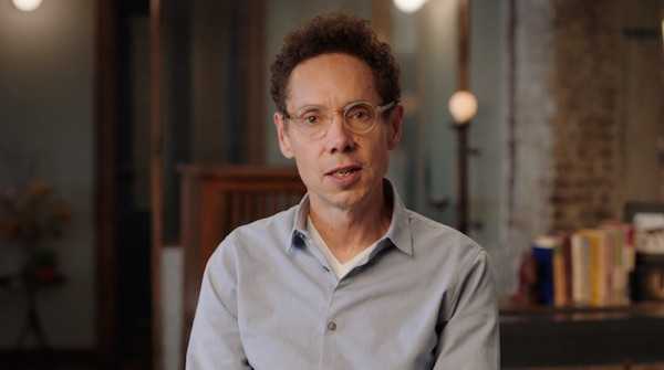 Picture of Malcolm Gladwell teaching his MasterClass