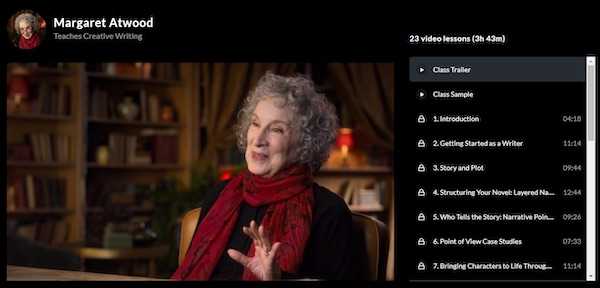 Margaret Atwood MasterClass overview