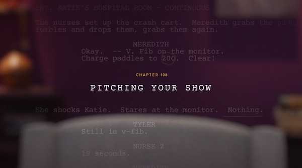 Lesson on pitching your show