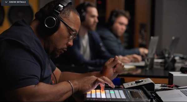 Timbaland making a beat in his MasterClass