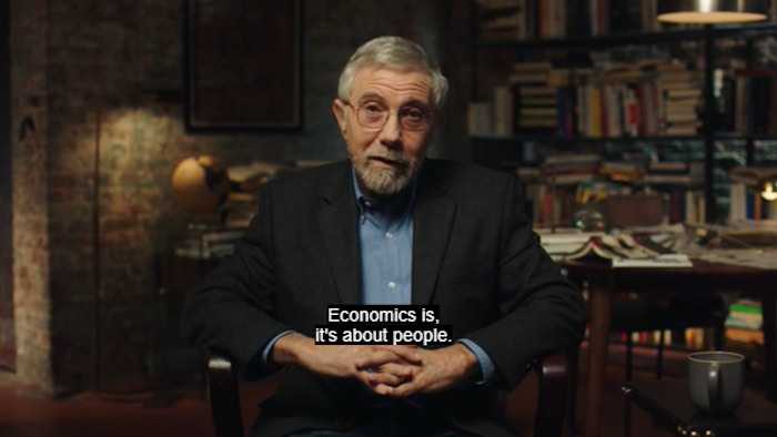 Paul Krugman explaining that economics is about people