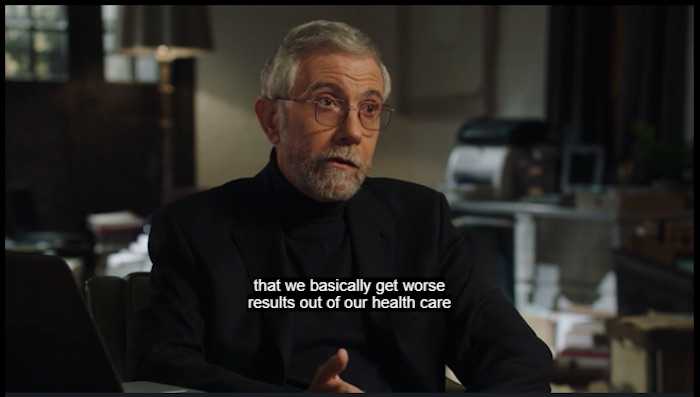 Paul Krugman talking about health care in his MasterClass