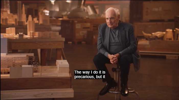 Frank Gehry in his MasterClass