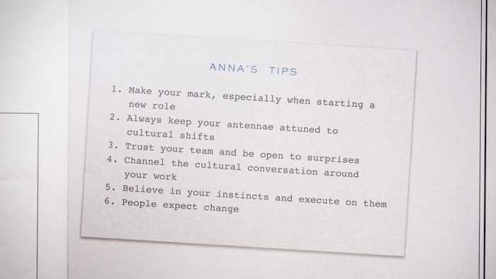 Anna Wintour MasterClass lesson summary