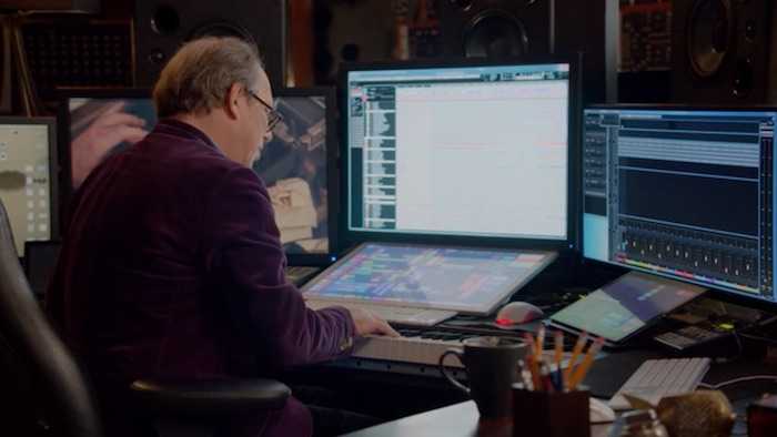 Hans Zimmer composing music in his MasterClass