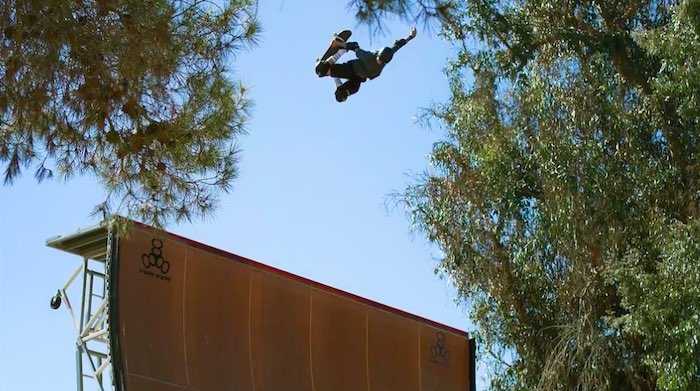 Tony Hawk performing a trick