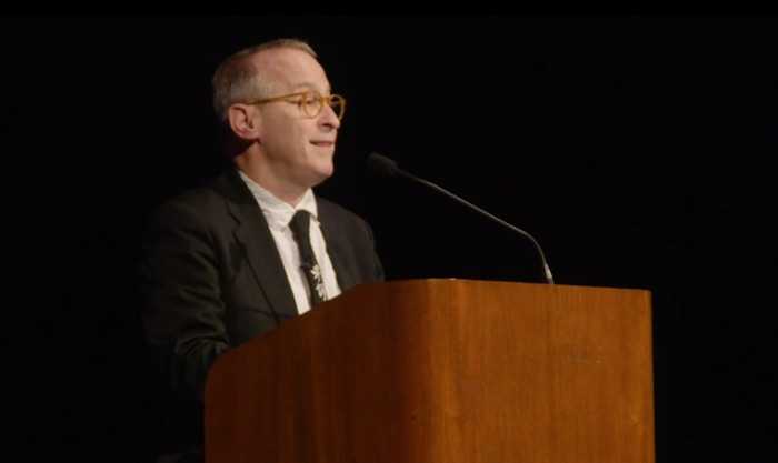 David Sedaris performing comedy