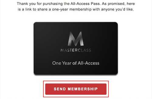 MasterClass Black Friday gift