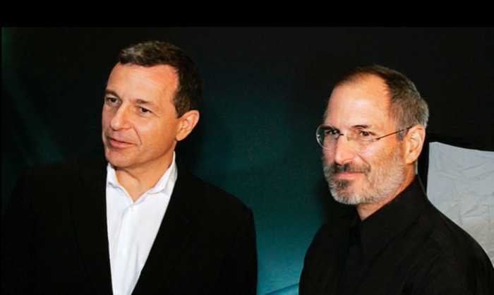 Bob Iger with Steve Jobs