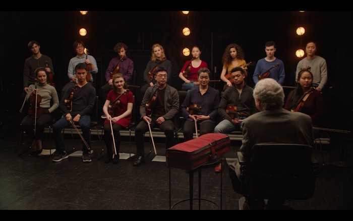 Itzhak Perlmans teaching students