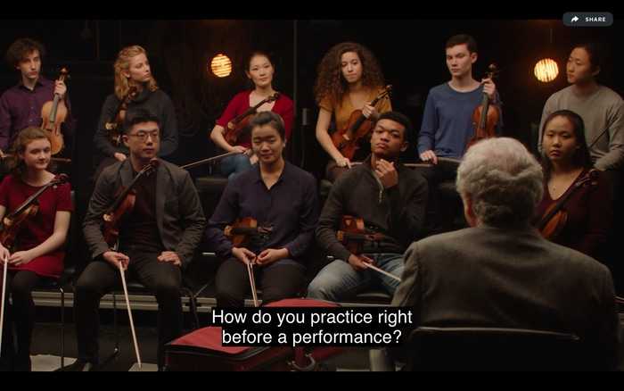 Itzhak Perlman sharing practice tips