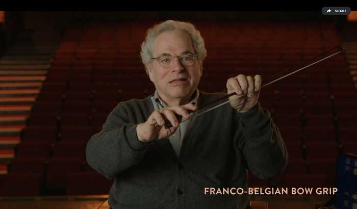 Itzhak Perlman teaching violin 