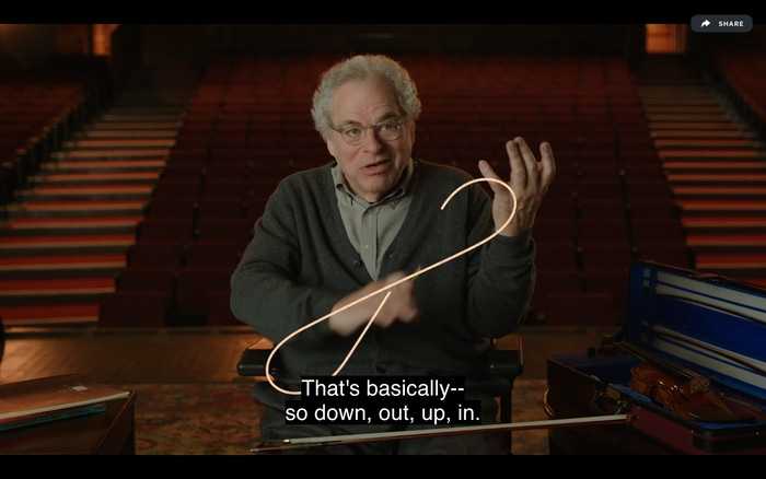 Itzhak Perlman MasterClass demonstration