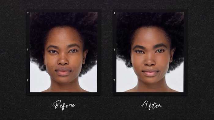 Bobbi Brown makeup before and after