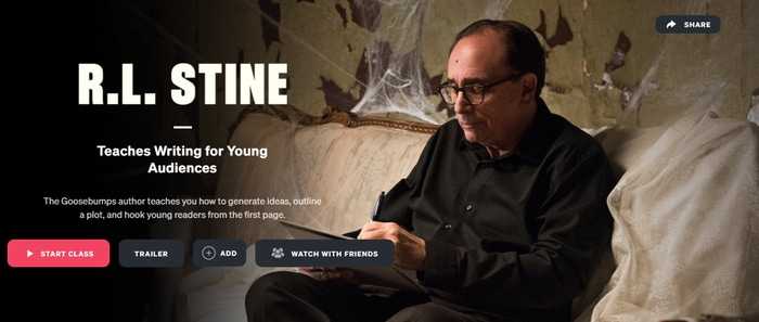 RL Stine MasterClass