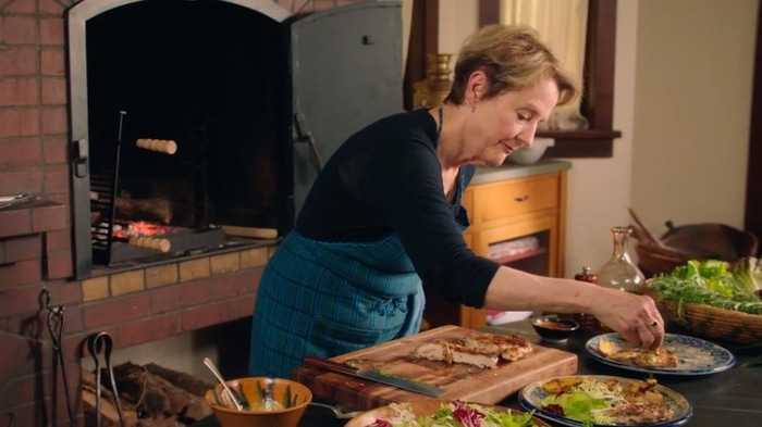 Alice Waters cooking in her MasterClass