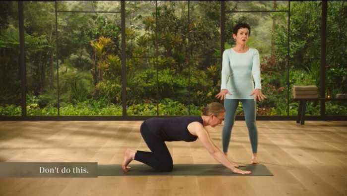 Donna Farhi teaching yoga in her MasterClass