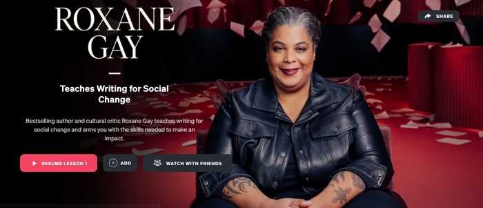 Roxane Gay MasterClass