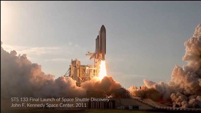 Launch of space shuttle discovery 