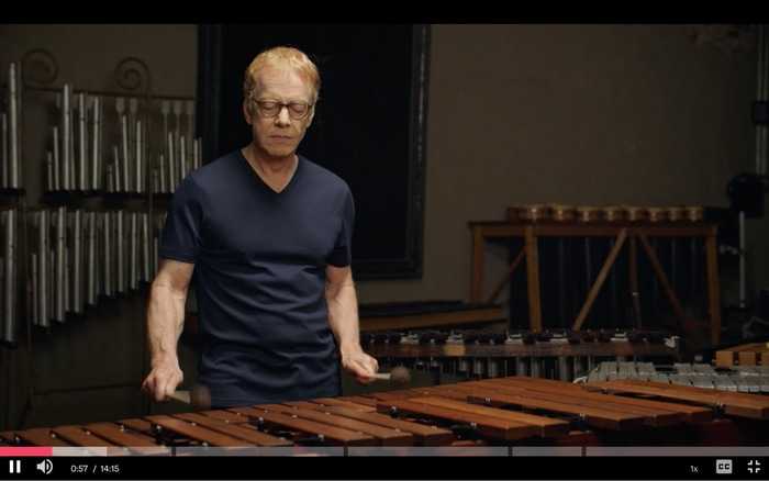 Elfman playing music