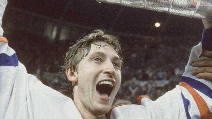 Wayne Gretzky winning