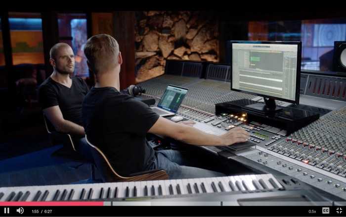 Armin van Buuren in the studio