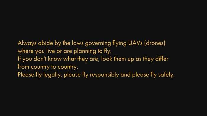 Rules for drone cameras