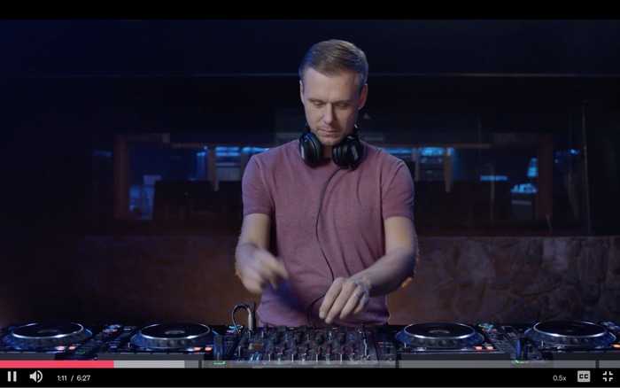 Armin van Buuren on the decks