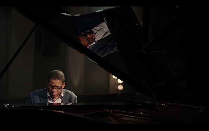 Herbie Hancock playing piano in his MasterClass