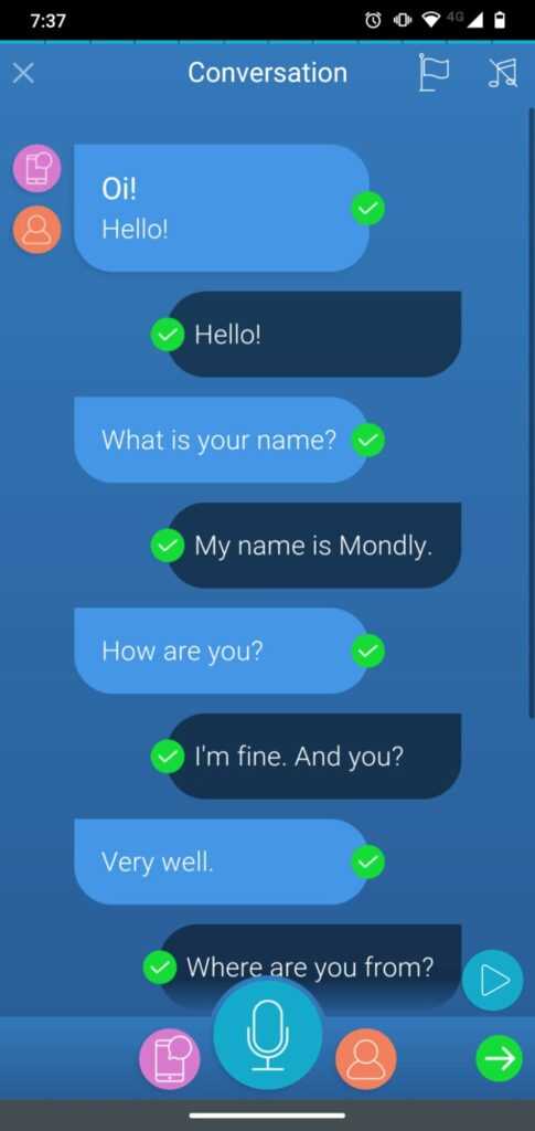 Mondly chatbot