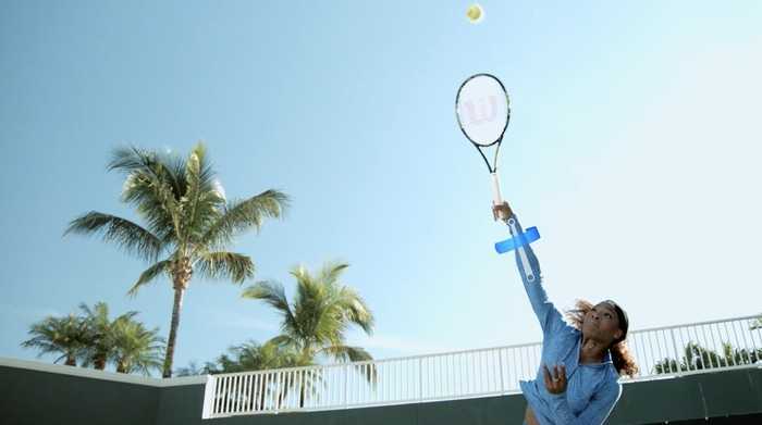 Serena Williams playing tennis