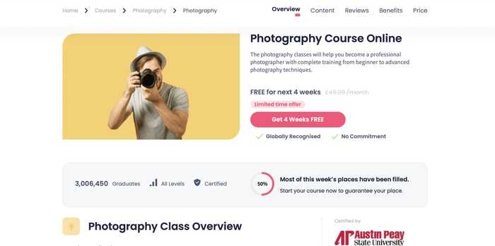 Photography online Shaw academy