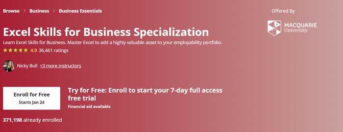 Top Coursera Specialization