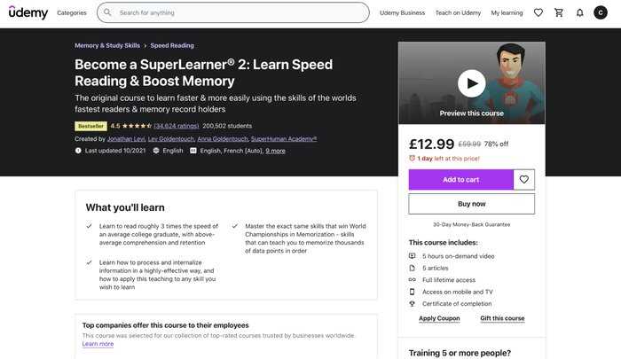 Udemy Super Learner Course