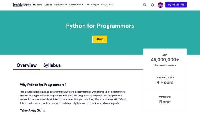 Codecademy pros