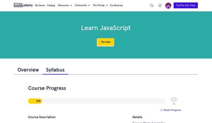 Codecademy Javascript