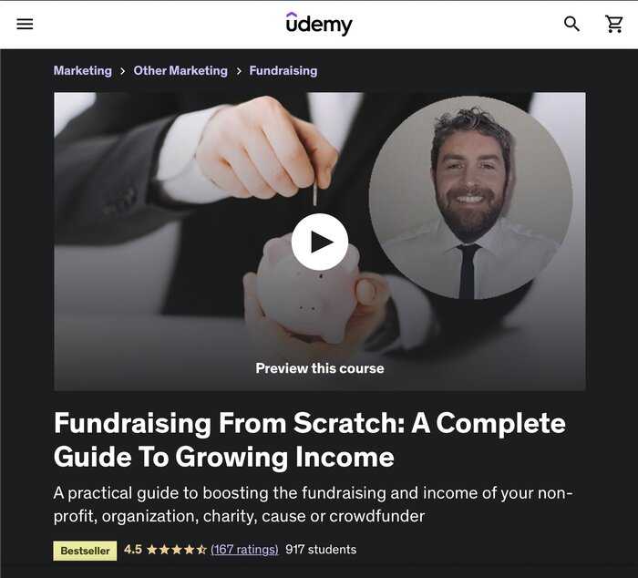 Udemy fundraising Course