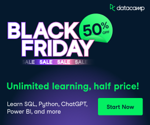 DataCamp Black Friday Sale - 50% Off