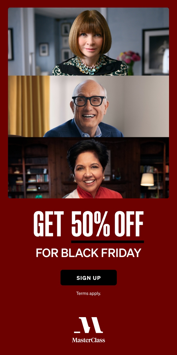 Masterclass Black Friday Deal