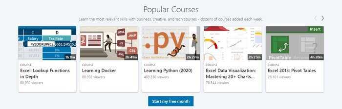 LinkedIn Learning courses