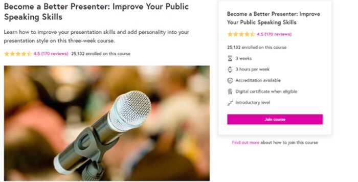 Become a Better Presenter course