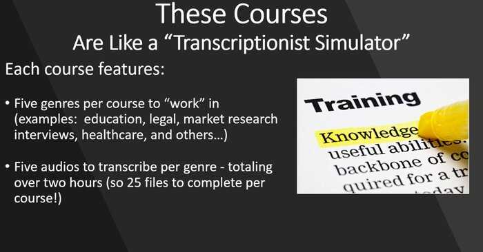 Hands on transcription course