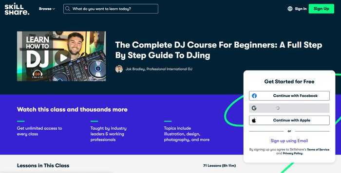 Learn how to DJ Skillshare