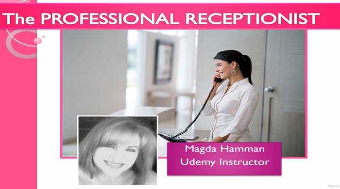 Udemy professional receptionist course