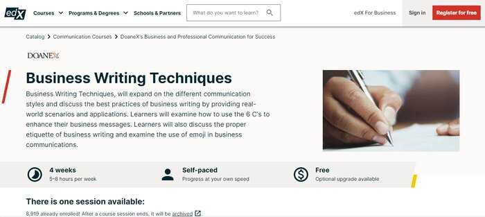 Business writing techniques