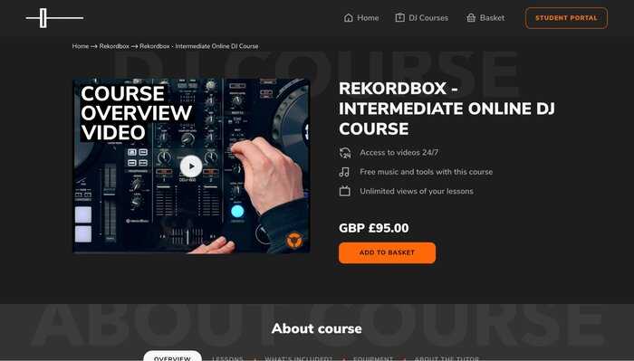 Rekordbox intermediate DJ course