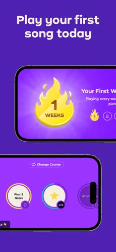 Mobile app for music lessons