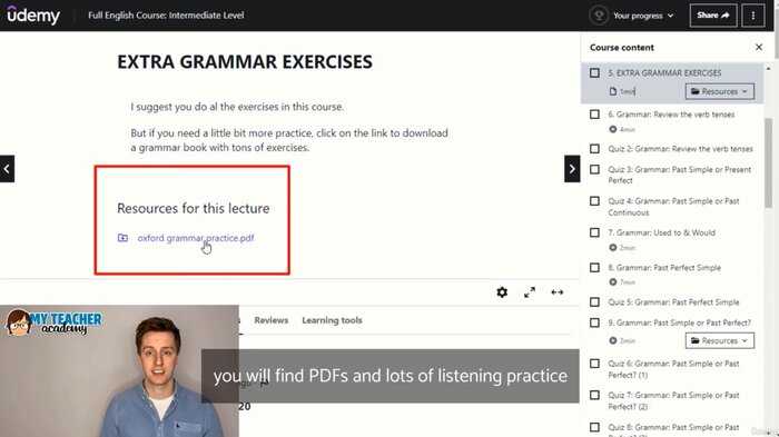 Udemy full English course