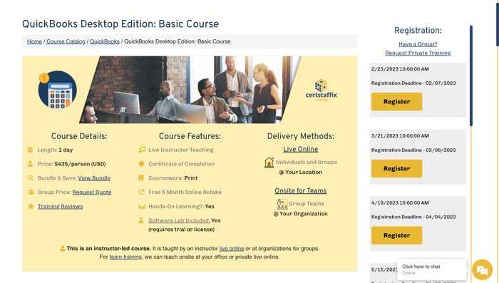 quickbooks online course