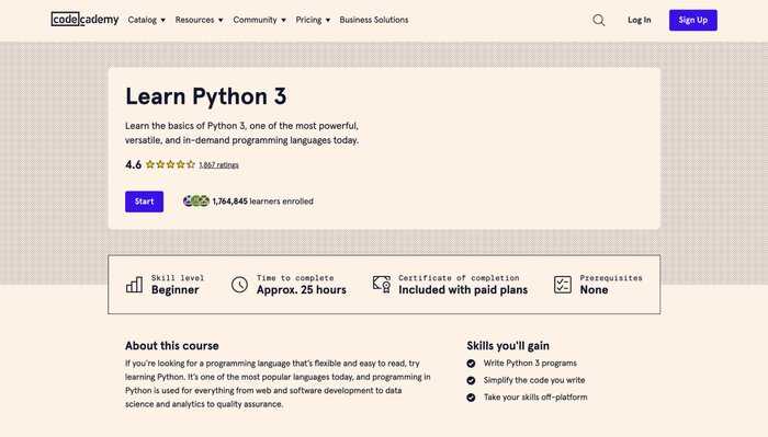 codecademy python course